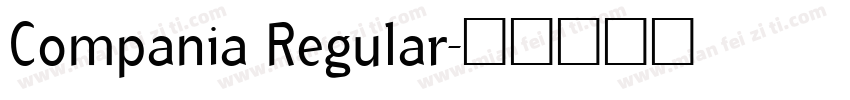 Compania Regular字体转换